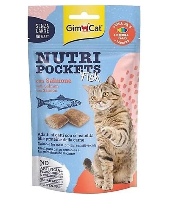 Gimcat Nutripockets Somonlu  Kedi Ödülü 60 Gr