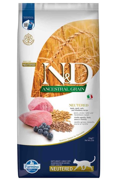 N&D Ancestral Graın Kuzu Adult Neutered 10 Kg