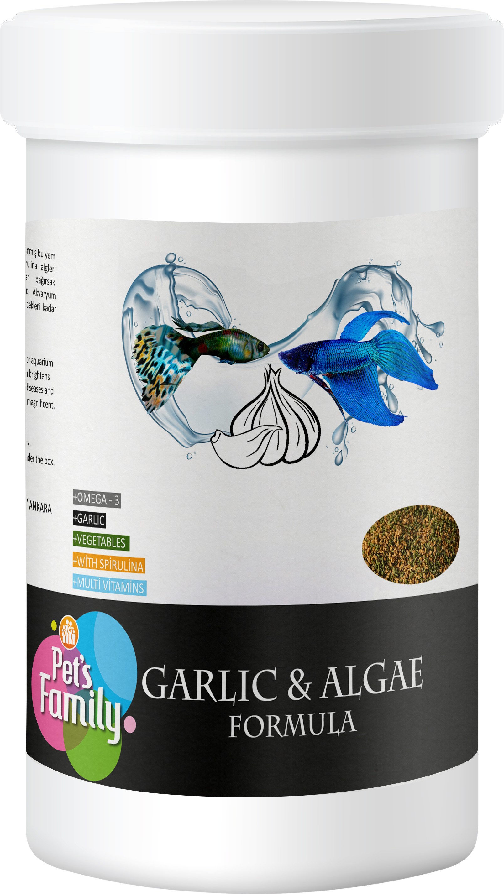 Pets Family Garlıc & Algae Formula 100ml/50g