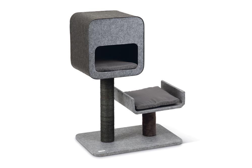 Karlıe Kedi Tırmalama+ev Tınka Gri 60x40x82cm