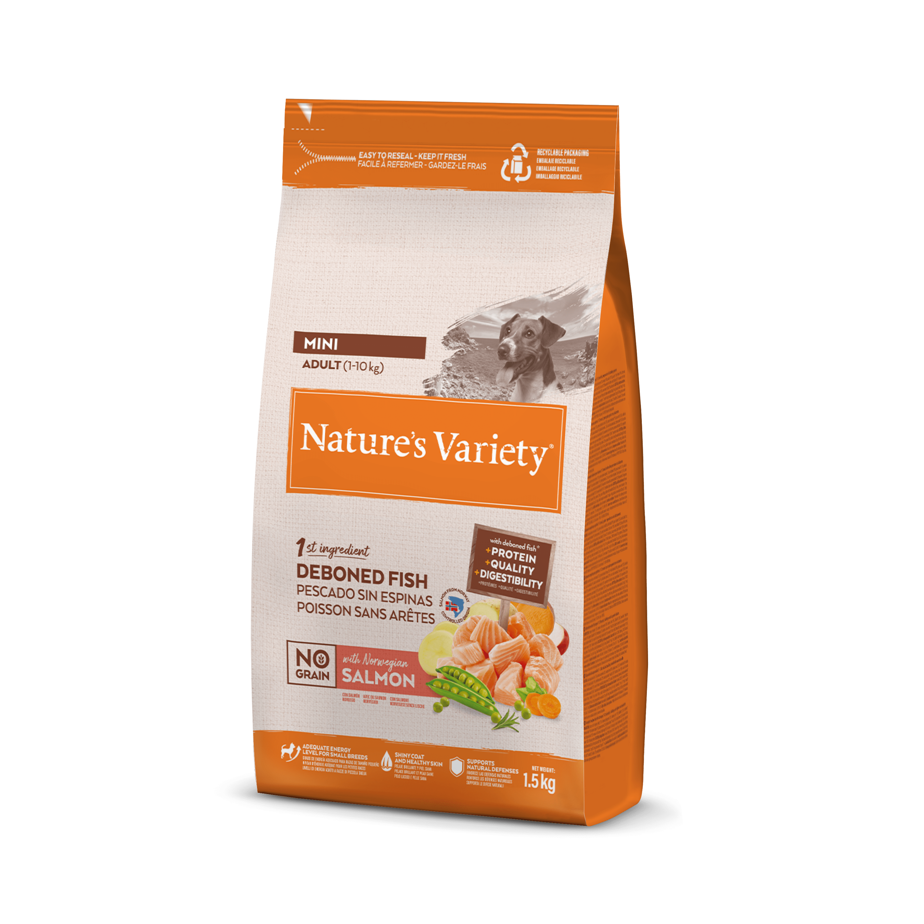 N.v. Dog No Graın Mını Adult Salmon 1,5kg
