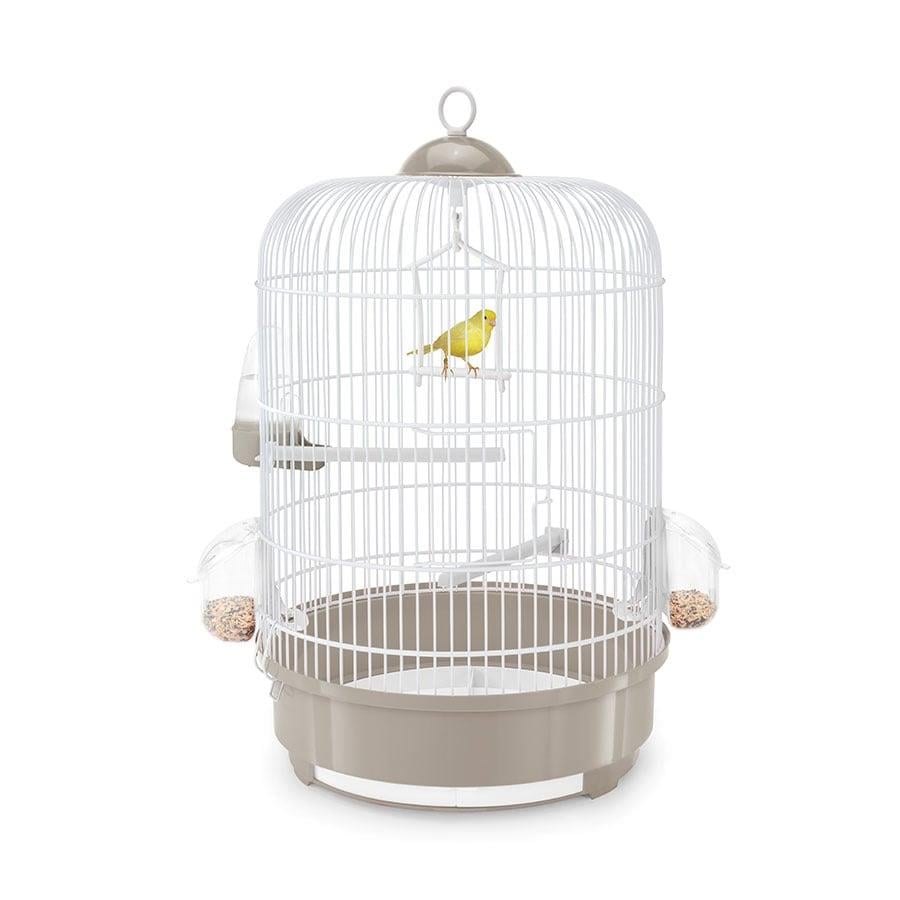 Imac Mılly Yuvarlak Kuş Kafesi Bej/beyaz 2-li 33x53cm