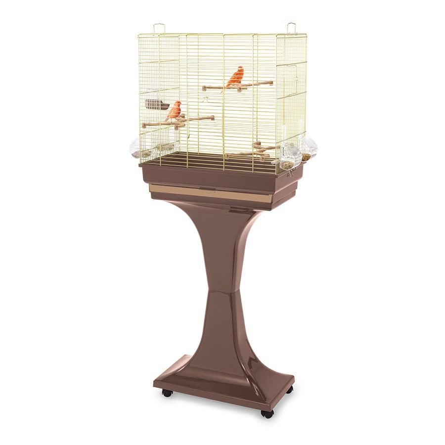 Imac Camılla Ayaklı Kuş Kafesi Kahve/gold 50x30x56/127cm