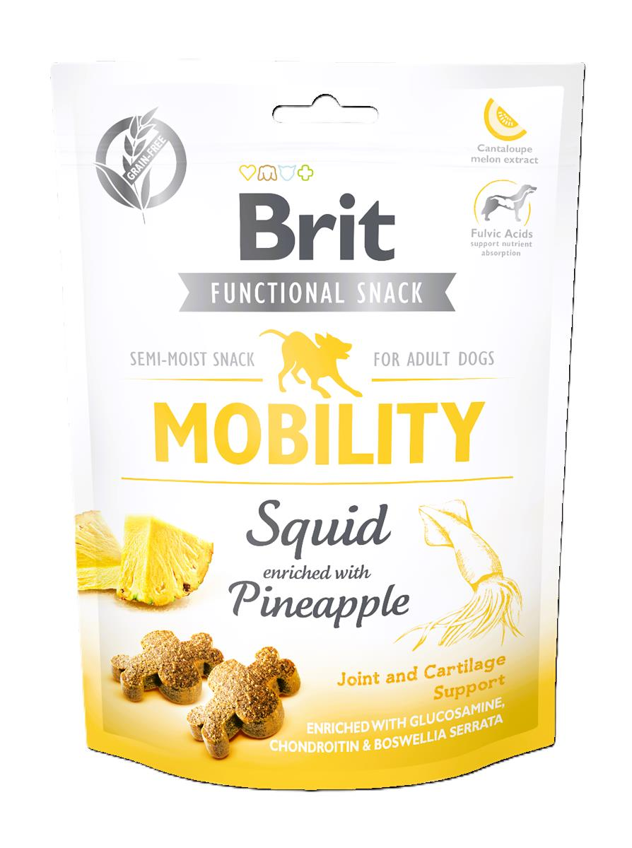 Brit Care Functional Snack Eklem Sağlığı Destekleyici Kalamar ve Ananaslı Köpek Ödülü 150 Gr