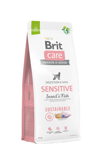 Brit Care Gıda İntoleransı Ve Deri Hassasiyet Problemi Olan Köpekler İçin, Larva Ve Balık Etli Kuru Mama 12 kg