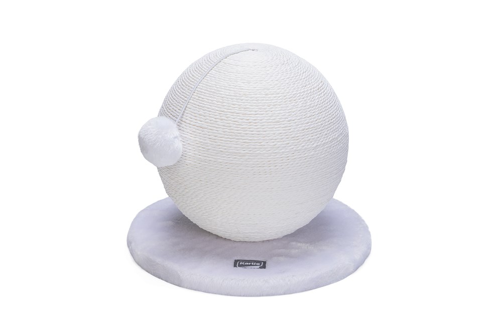 Karlıe Kedi Tırmalama Küresi Bolly Beyaz 30.5cm