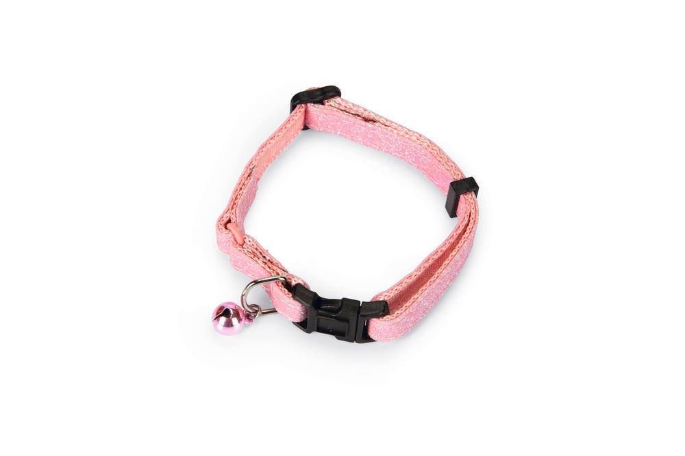 Beeztees Kedi Boyun Tasması, Zilli, Pembe, 23-32cm