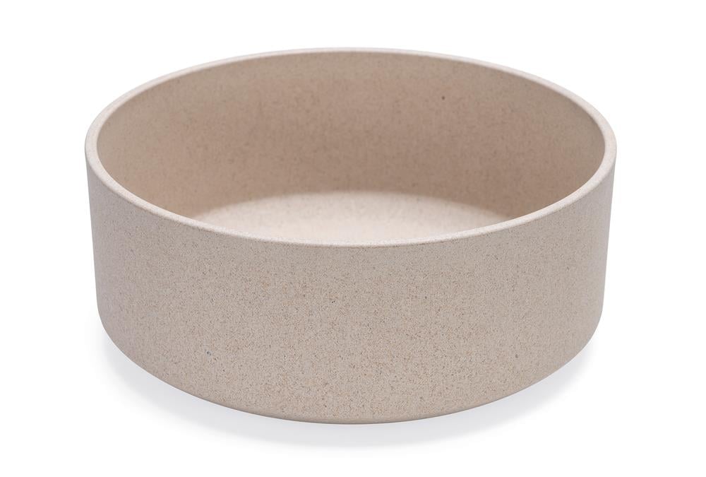 Beeztees DBL Köpek Mama Su Kabı, Bambu, Bej, 21cm, 1430ml