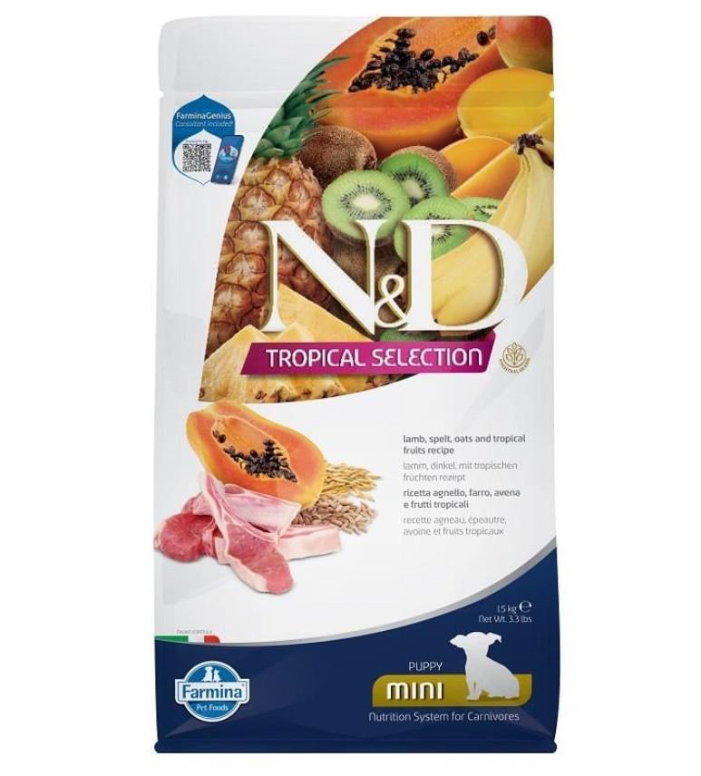 N&D Tropical Selection Kuzu Etli Mini Puppy Yavru Köpek Maması 1.5 Kg