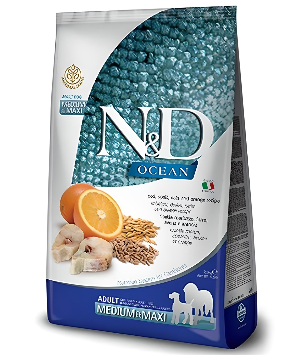 N&D Low Ocean Balık&Portakal Orta Büyük Irk Köpek Maması 2,5 Kg