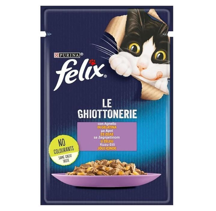 Felix Kuzu Etli Kedi Pouch Konservesi  85 Gr