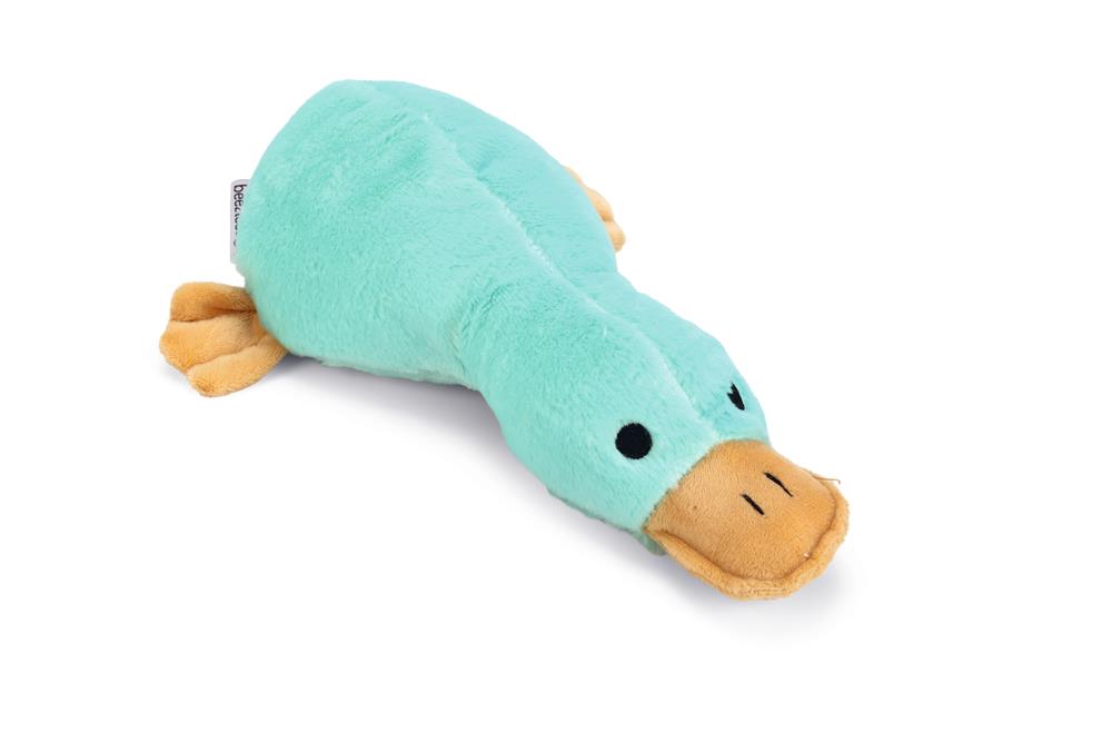 Beeztees Köpek Oyuncağı, Sesli, Ördek, Peluş, Turkuaz, 32x20x9cm