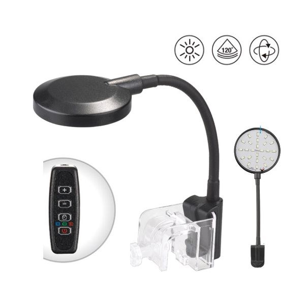 Coco 5W Nano Led Akvaryum Aydınlatma Çap Siyah 25 Mm