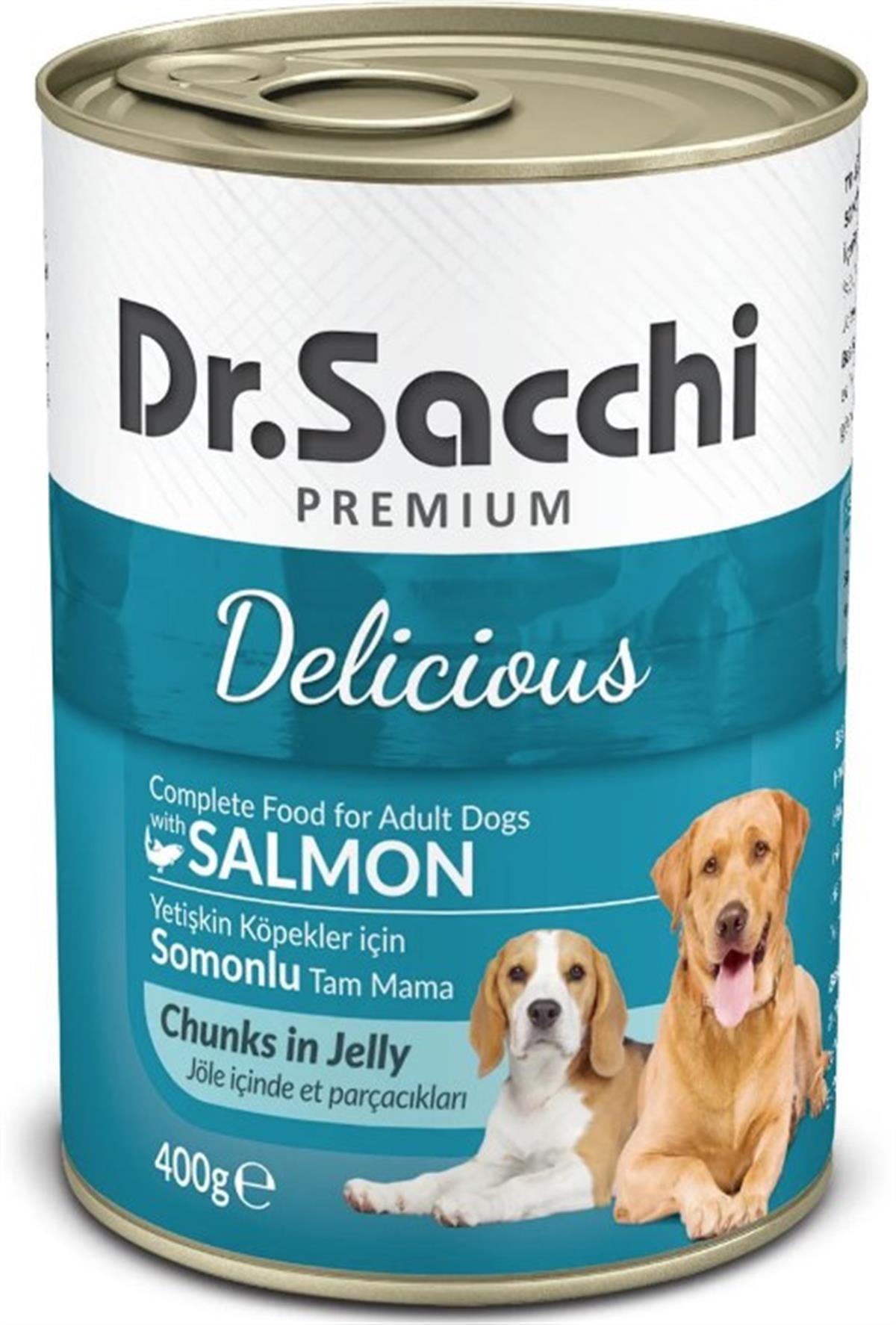 Dr.Sacchi Somonlu Köpek Konservesi 400 Gr