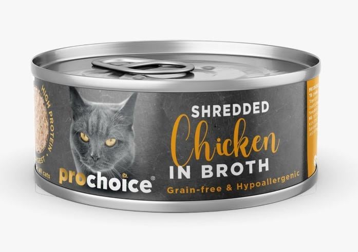 ProChoice Deluxe Shredded Chicken Kedi Konservesi 70 gr
