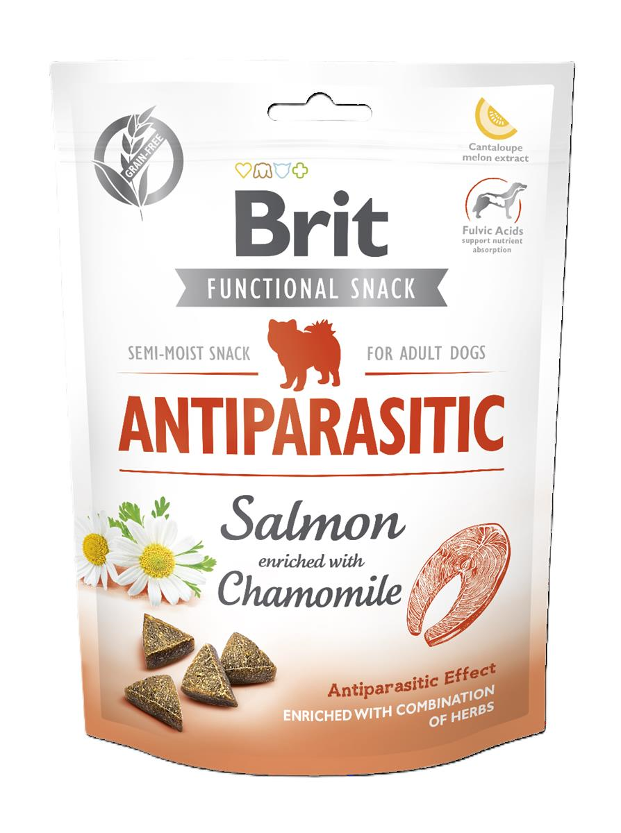Brit Care Functional Snack Parazit Önleyici Somonlu Papatyalı Köpek Ödülü 150 Gr
