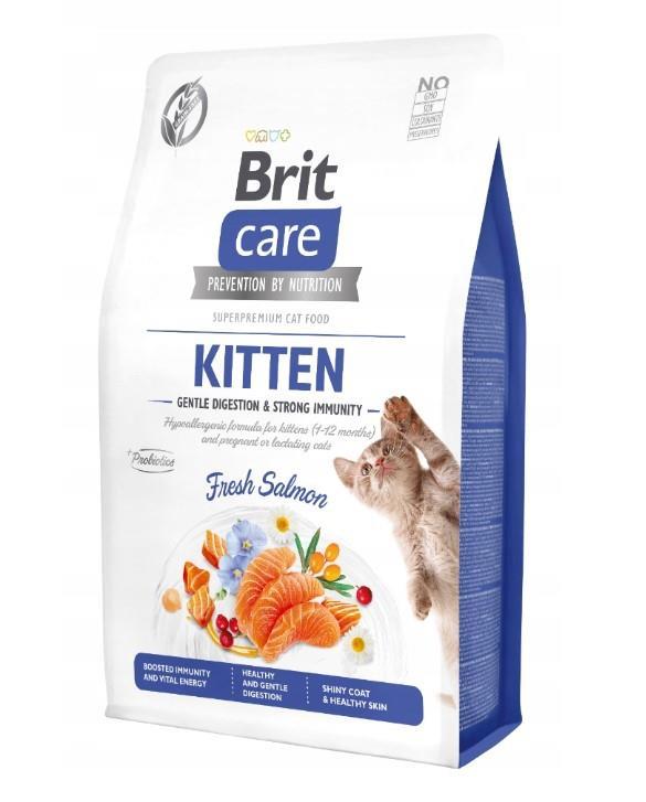 Brit Care Gentle Digestion&Strong Immunity Somonlu Tahılsız Yavru Kedi Maması 2kg