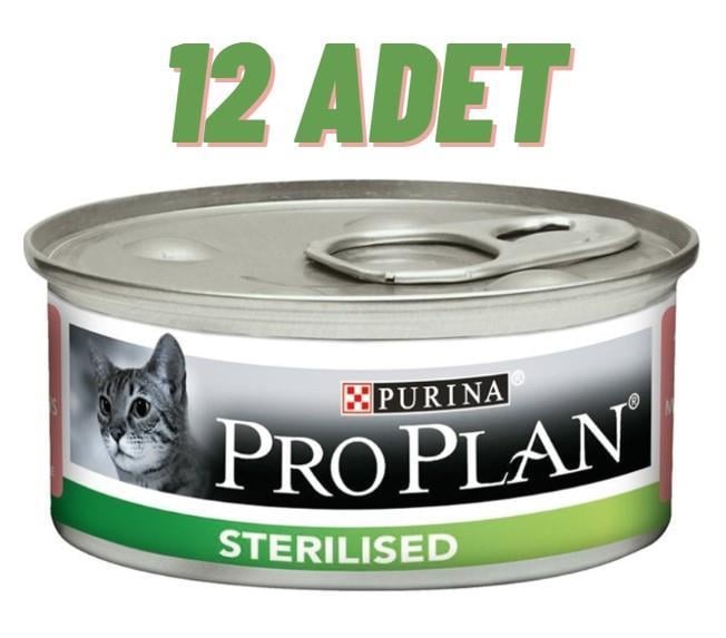 Pro Plan Sterilised Somonlu Yetişkin Kedi Konservesi 12x85 Gr