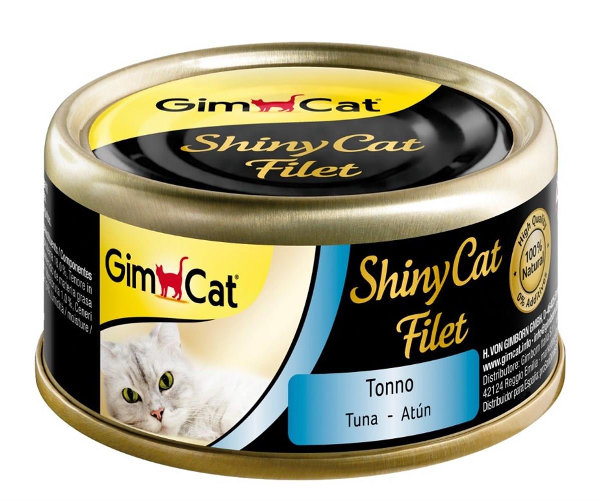 Gimcat Shinycat Kıyılmış Fileto Tuna Balıklı Kedi Konsevesi 70 Gr