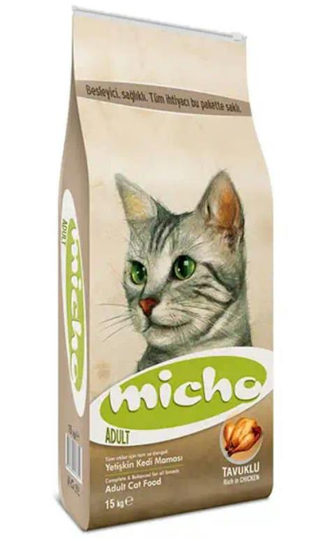 Micho Yetişkin Tavuklu Prinçli Kedi Maması 15 Kg