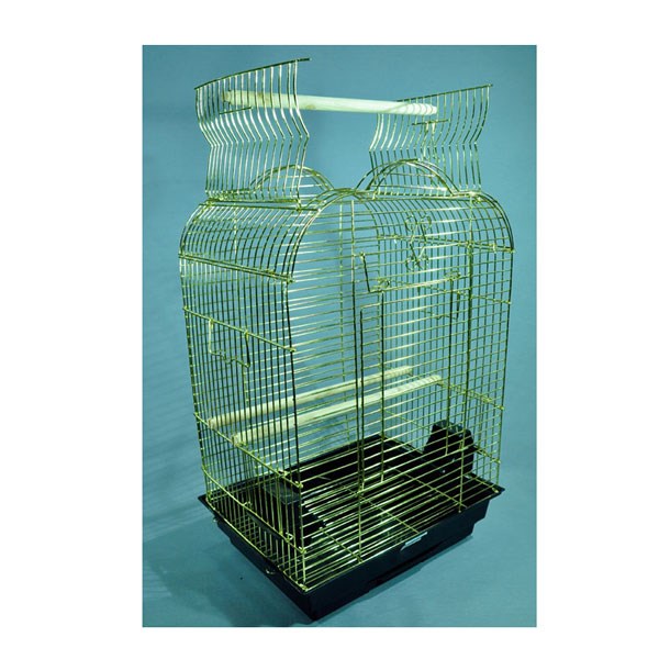 EuroGold Papağan Kafesi Açılır Çatılı Pirinç (47x36x70)