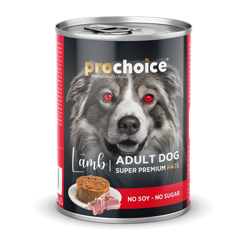 Prochoice Yetişkin Köpekler İçin, Kuzu Etli Ve Pirinçli Ezme Konserve 12x400 gr