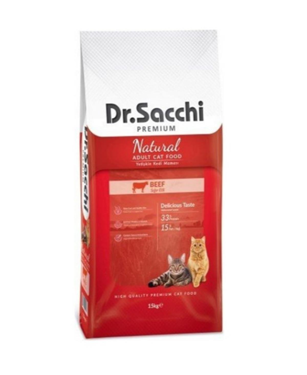 Dr.Sacchi Premium Beef Yetişkin Kedi Maması 15 Kg