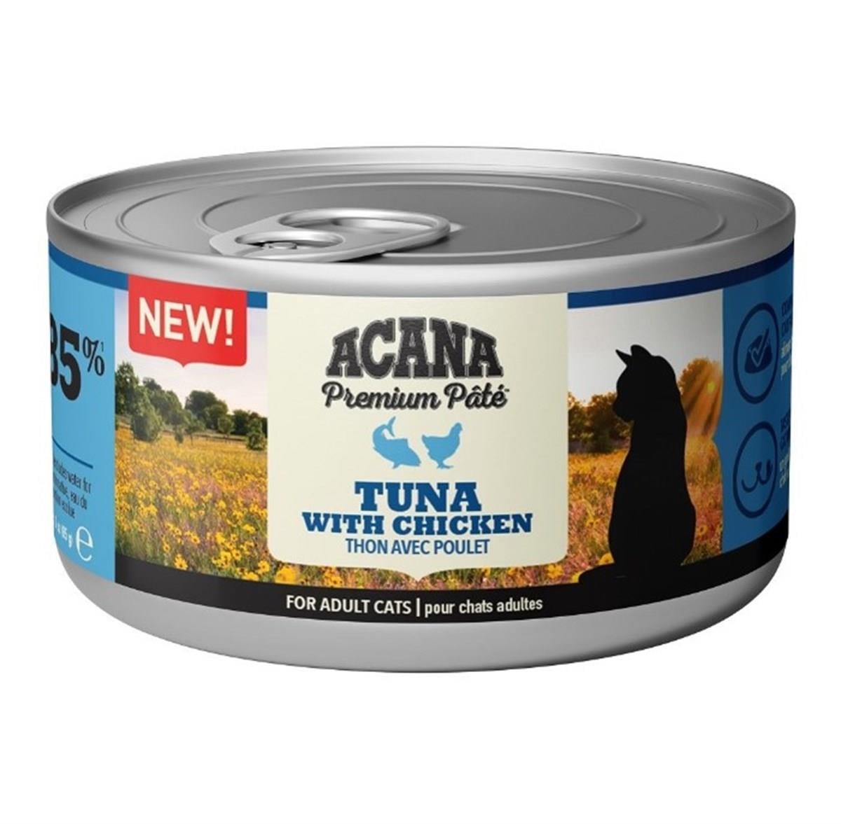 Acana Tavuklu Tuna  Balıklı Kedi Konservesi 85 Gr
