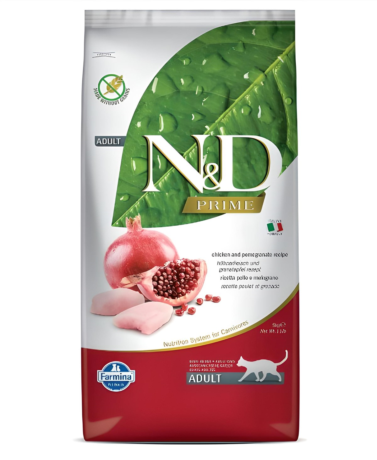 N&D Tahılsız Tavuklu Narlı Yetişkin Kedi Maması 10 Kg