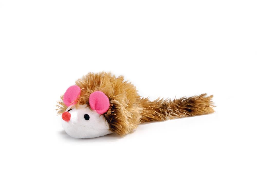 Beeztees Kedi Oyuncağı, Uzun Tüylü Fare, 12x7x4,5cm