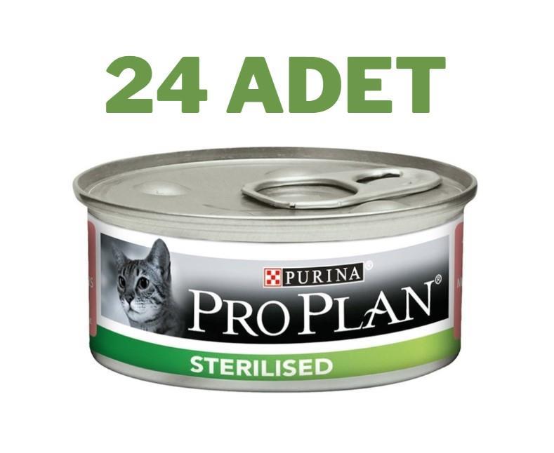 Pro Plan Sterilised Somonlu Yetişkin Kedi Konservesi 24x85 Gr