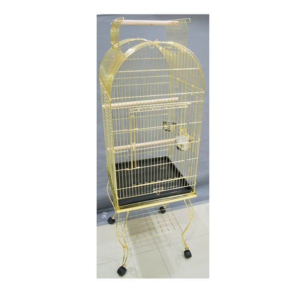 EuroGold Sehpalı Papağan Kafesi Gold (51x51x152)