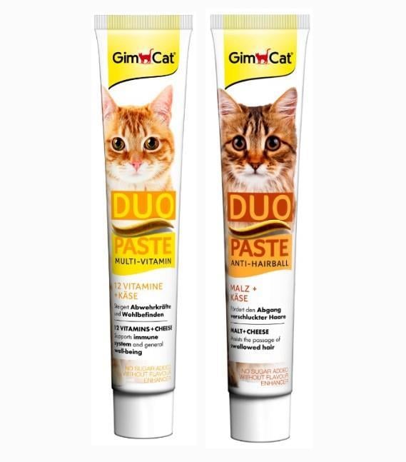 GimCat Multi-Vitamin Duo Paste+ Duo Paste Anti Hairball 50g