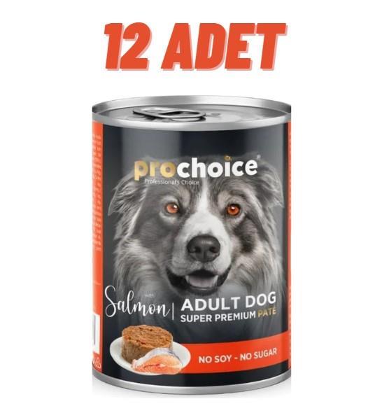 ProChoice Adult Dog Salmon Pate Köpek Konservesi 12x400 gr