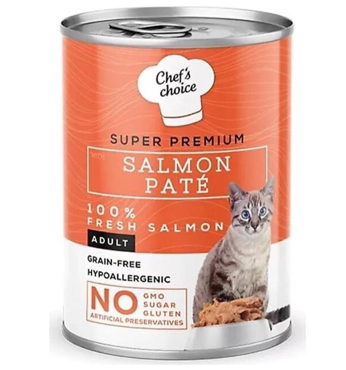 Chefs Choice Salmon Pate Somonlu Kedi Konservesi 6x400 Gr