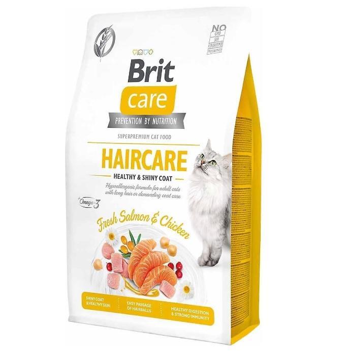 Brit Care Haircare Hypo-Allergenic Deri ve Tüy Sağlığı için Tahılsız Yetişkin Kedi Maması 7kg