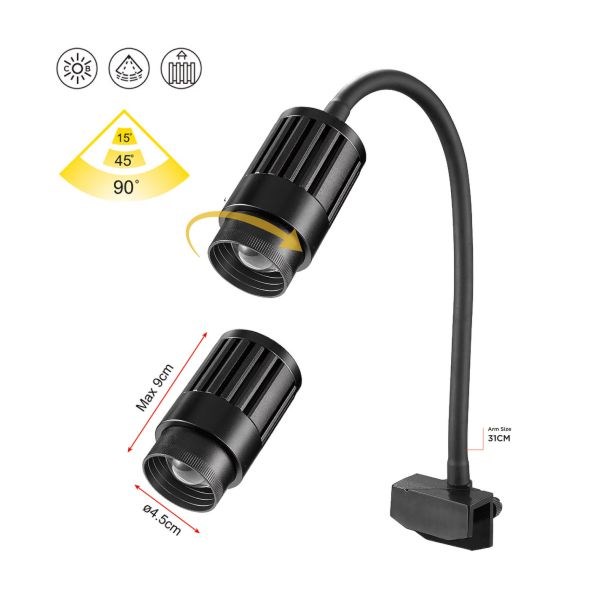 Coco 15W Odak Ve Yön Ayar Led Akvaryum Aydınlatma Çap 55x98 Mm