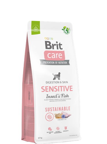Brit Care Gıda İntoleransı Ve Deri Hassasiyet Problemi Olan Köpekler İçin, Larva Ve Balık Etli Kuru Mama 12 kg