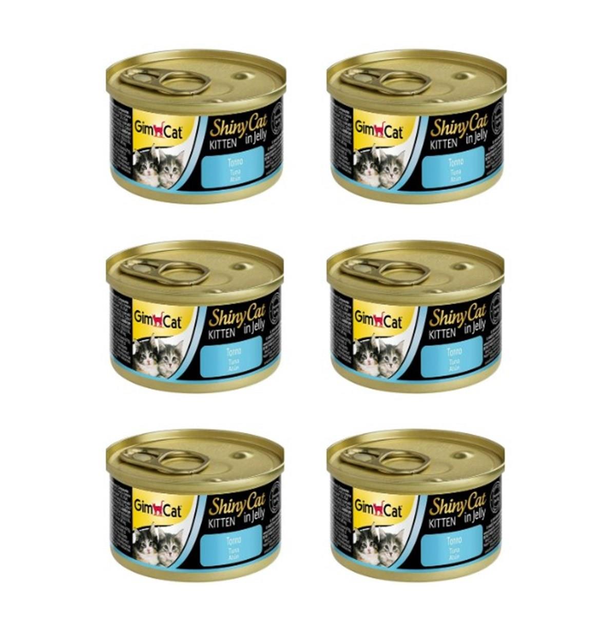 Gimcat Shinycat Tuna Balıklı Yavru Kedi Konsevesi 6x70 Gr