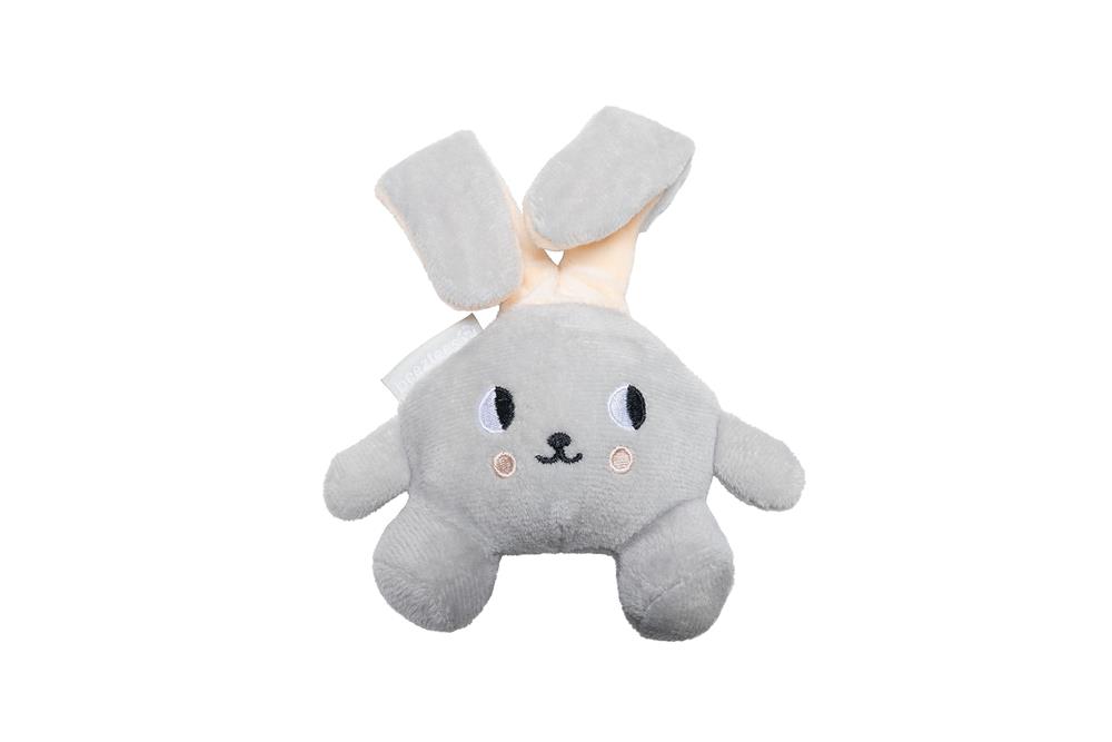 Beeztees Yavru Köpek Oyuncağı, Tavşan, Peluş, Gri, 15x9x4cm