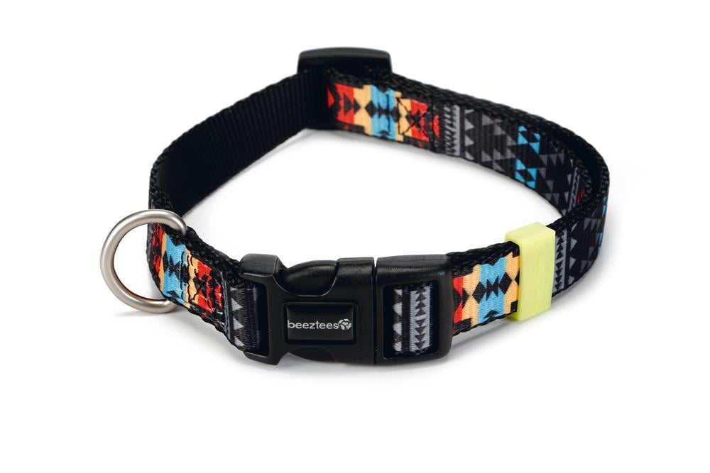 Beeztees Köpek Boyun Tasması, Renkli Desenli, 35-50cm, 20mm