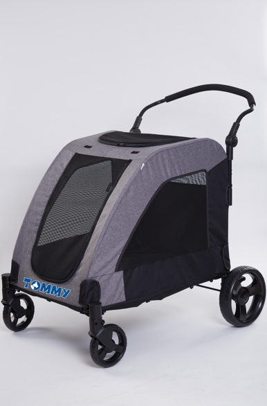 Tommy Evcil Hayvan Arabası Gri 97*84*119cm Max 60kg
