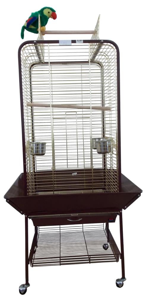 Dayang Papağan Eğitim Kafesi Ayaklı Gold 59x59x152