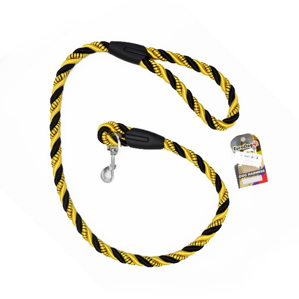 EuroDog Köpek Uzatma 18mm x 120cm Sarı Siyah