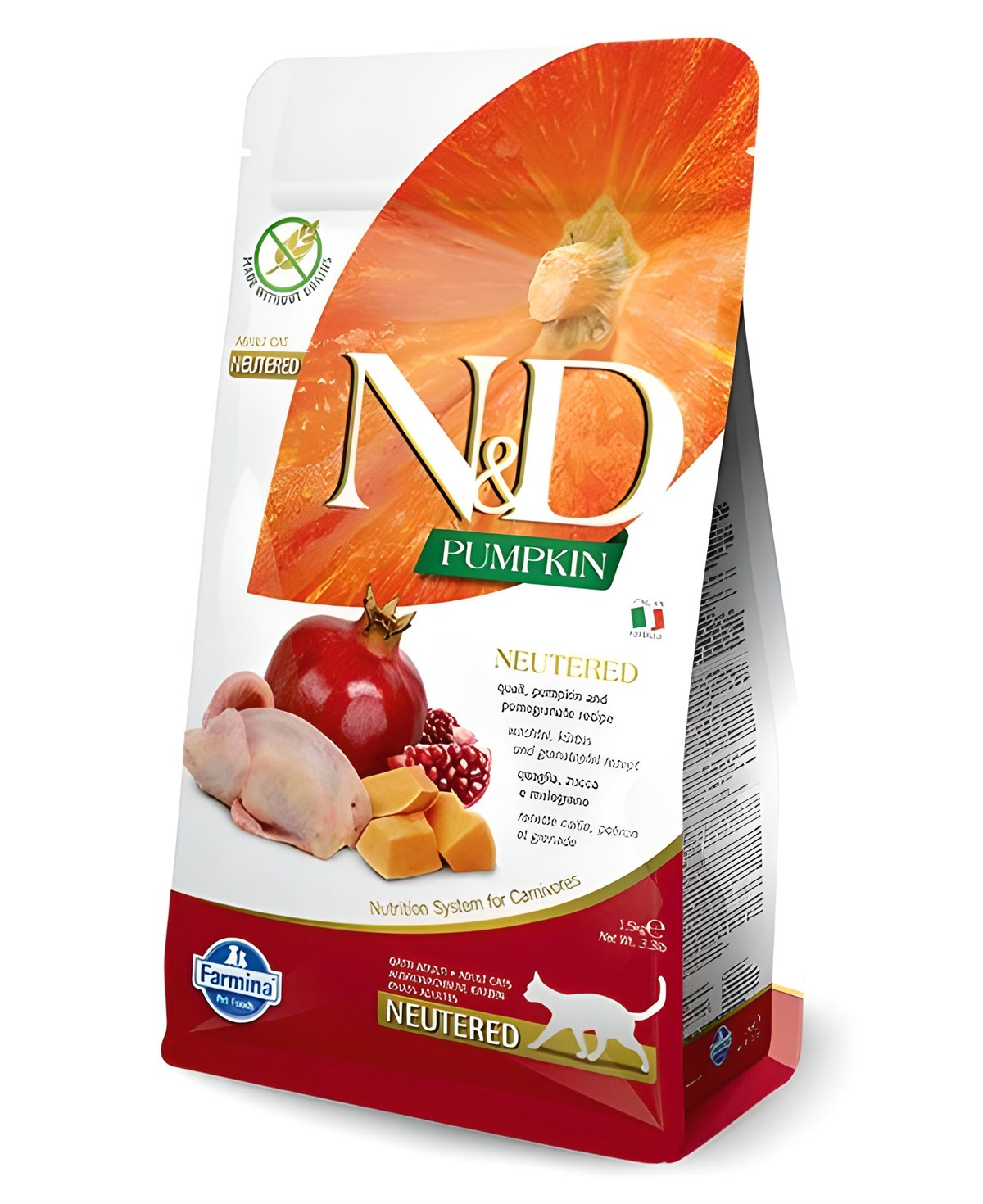 N&D Pumpkin Bıldırcın & Nar Neutered Kedi Maması 1,5 Kg