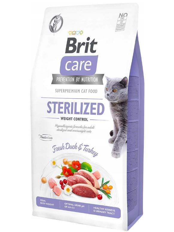 Brit Care Tahılsız Kilo Dengeleyici Ördekli Kısır Kedi Maması 2 Kg