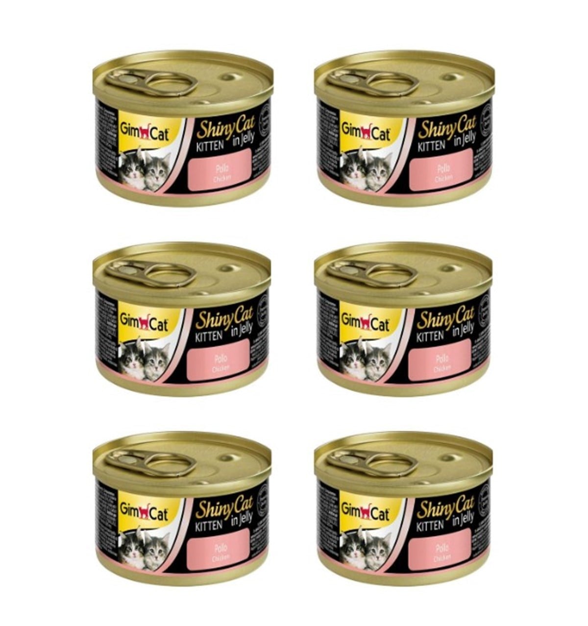 Gimcat Shinycat Tavuk Etli Yavru Kedi Konsevesi 6x70 Gr