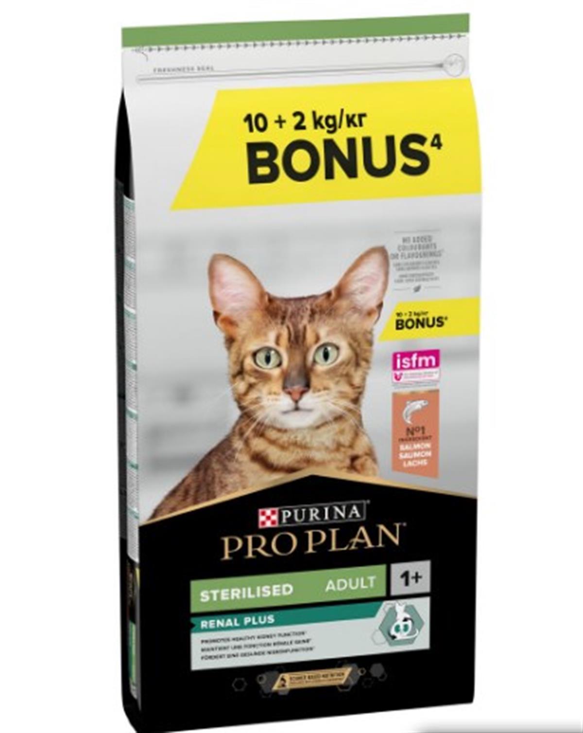 Pro Plan Sterilised Kısırlaştırılmış Somonlu Kedi Maması 10+2 Kg