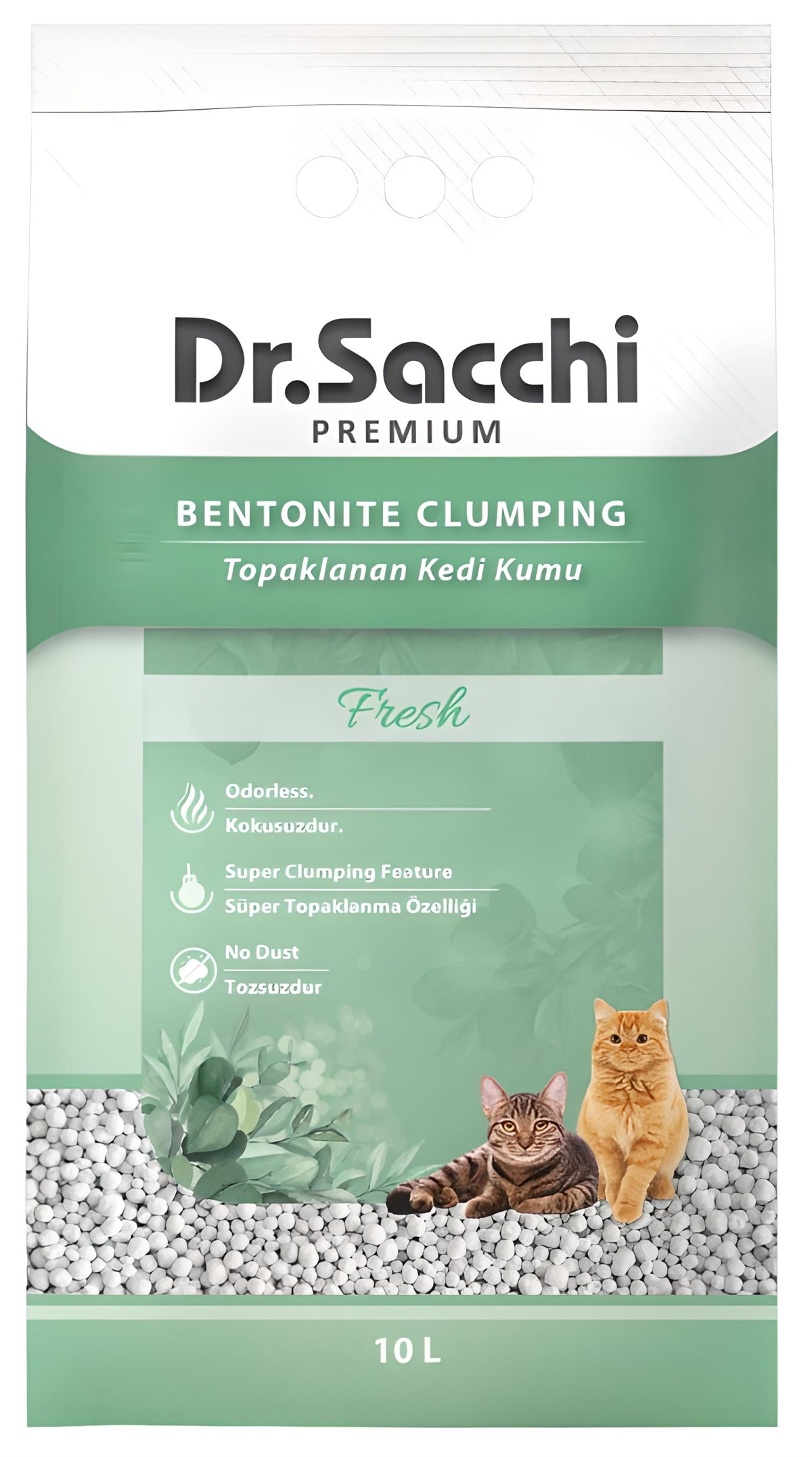 Dr.Sacchi Fresh Bentonit Kedi Kumu 10 Lt