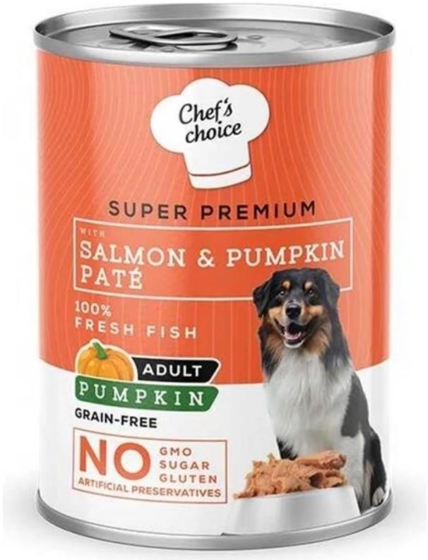 Chefs Choice Balkabaklı Somonlu Pate Köpek Konservesi 400gr